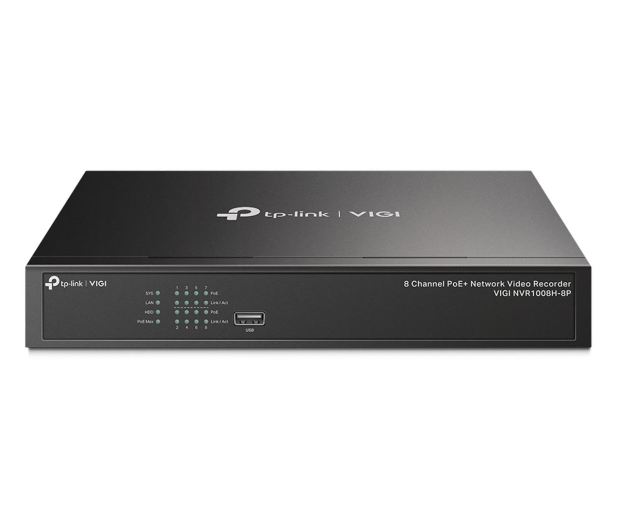 TP-Link VIGI NVR1008H-8P 8-kanałowy sieciowy rejestrator wideo PoE+ - 1201342 - zdjęcie